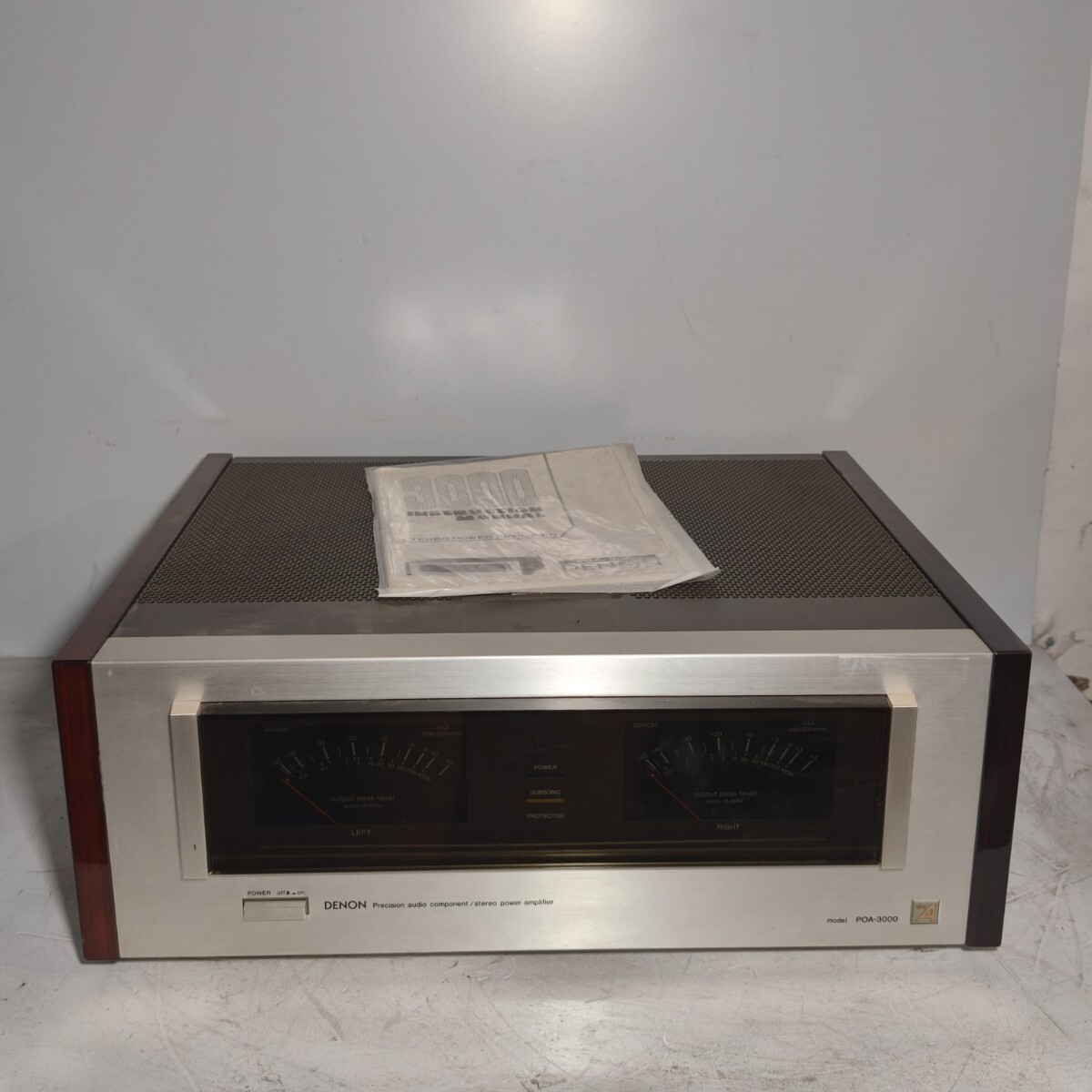 DENON POA-3000 パワーアンプ 説明書付きジャンク055拍卖