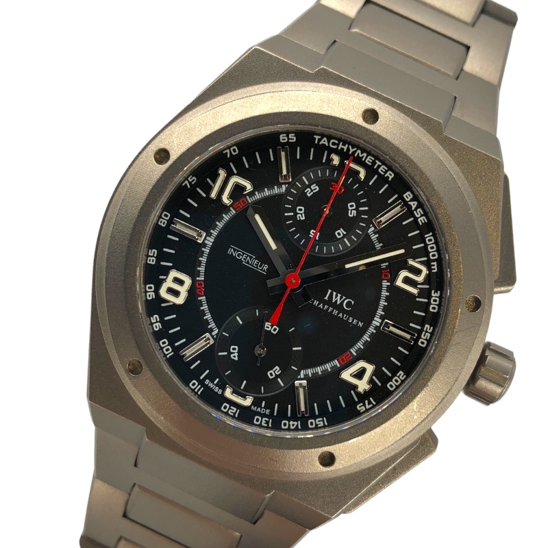 インターナショナルウォッチカンパニー IWC インジュニア クロノグラフ AMG IW372503 ブラック チタン 腕時計 メンズ 中古拍卖