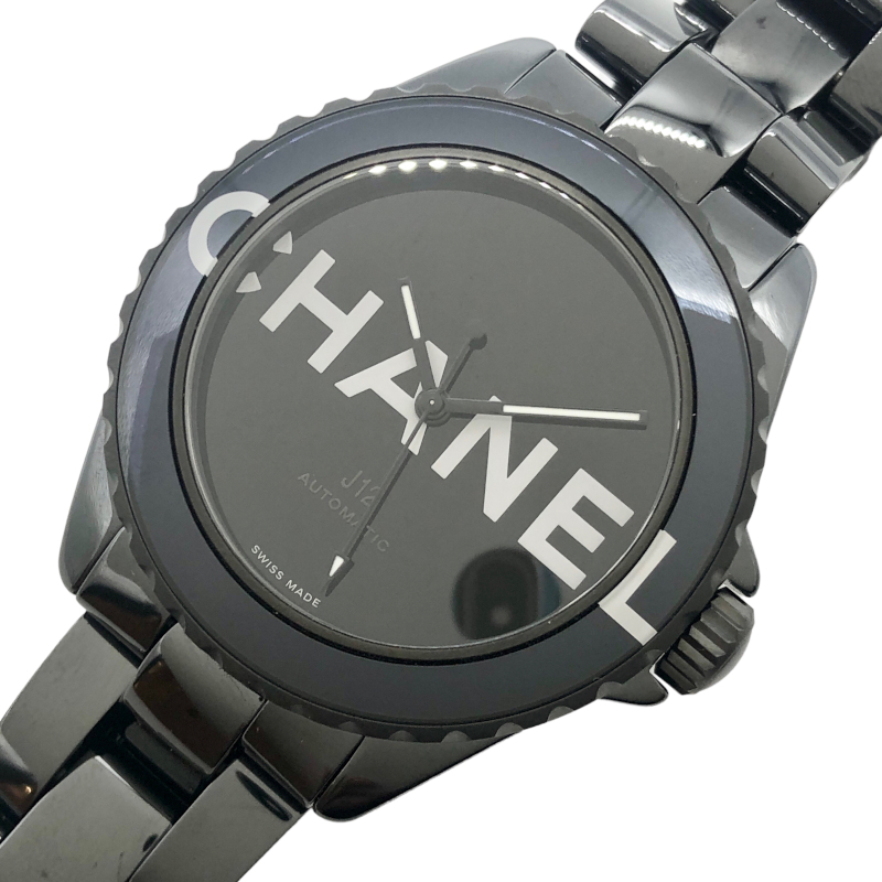 シャネル CHANEL J12 ウォンテッド ドゥ シャネル H7418 ブラック ブラックセラミック 腕時計 メンズ 中古拍卖