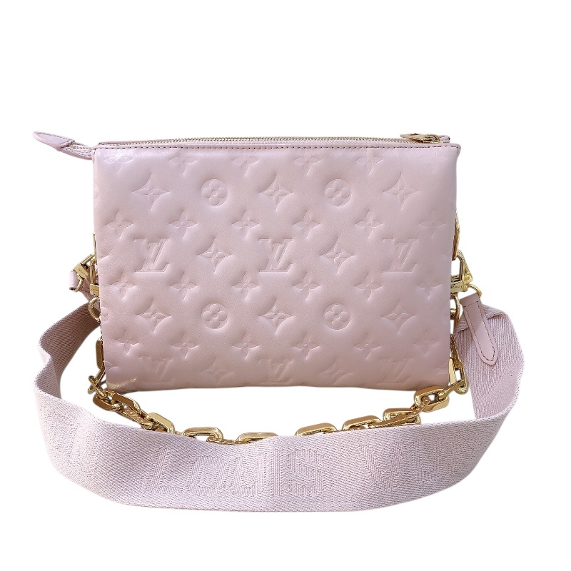 ルイ・ヴィトン LOUIS VUITTON クッサン PM M59276 ピンク ラム ショルダーバッグ レディース 中古拍卖