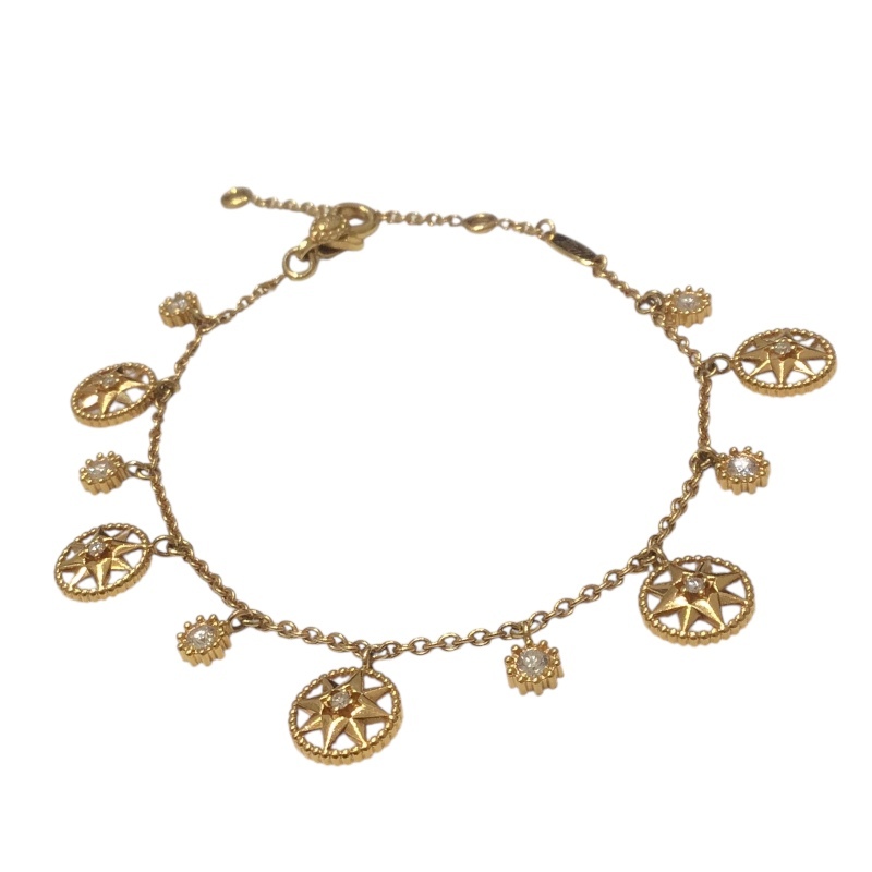 クリスチャン・ディオール Christian Dior ローズデヴァンブレス ゴールド Au750 MOP ダイヤモンド ジュエリー 中古拍卖