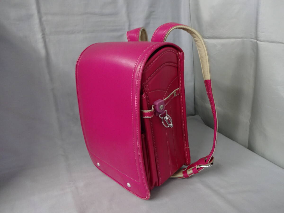 【送料無料、日本製】トップバリュ ランドセル ピンク系 シンプル TOPVALU イオン 女の子 小学生 中古拍卖