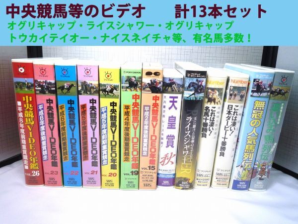 20232【中古品】 中央競馬ビデオ年鑑 vol.15 19 20-23 26 ライスシャワー等 計15本SET ビデオ 一部汚れ、スレ等有 テープ一部にカビ?有り拍卖