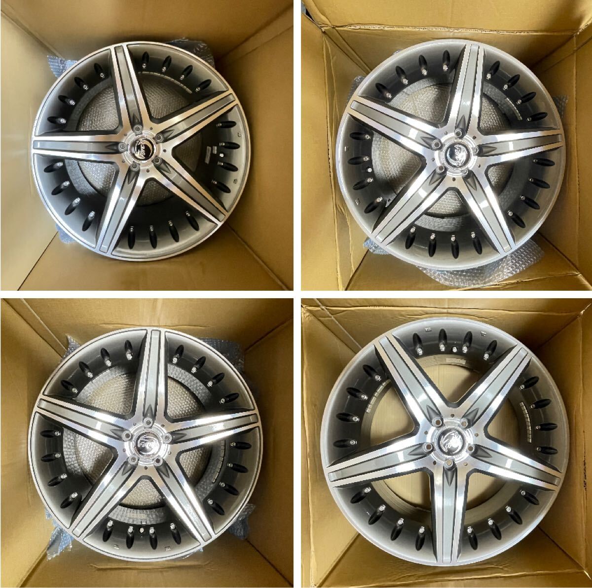 即決トヨタ 210クラウン プリウス モデリスタ/MODELLISTA レクサス 純正ホイール 4本● フロント:8.5Jx20+35 リア:9.5Jx20+43 114.3-5H ● 拍卖