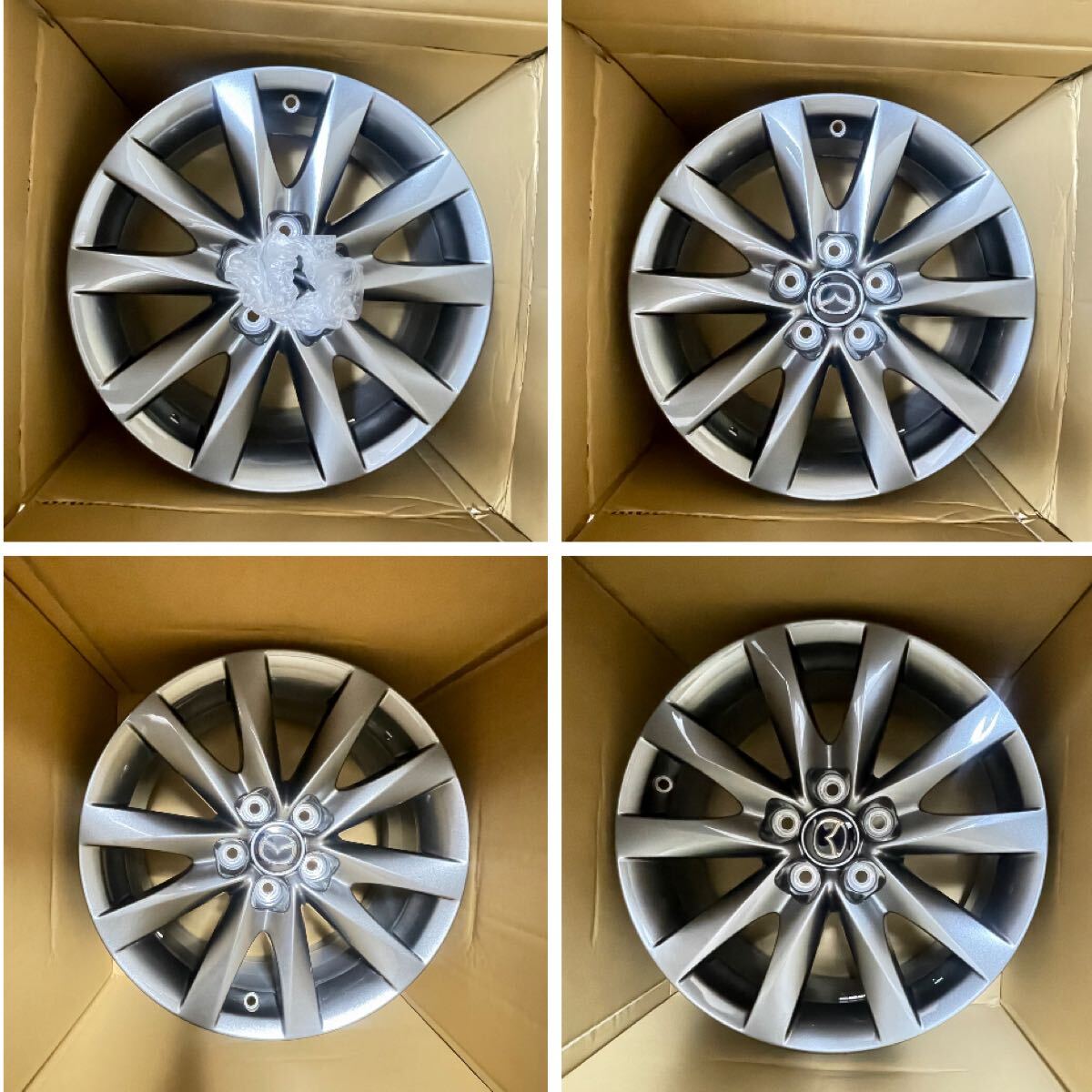 即決 マツダ Mazda 純正ホイール 4本 CX-30 アクセラ ビアンテ CX-3 CX-5 CX-8 MX-30 アテンザ ■ 17インチ 7.5J+50 pcd 114.3-5H ■拍卖