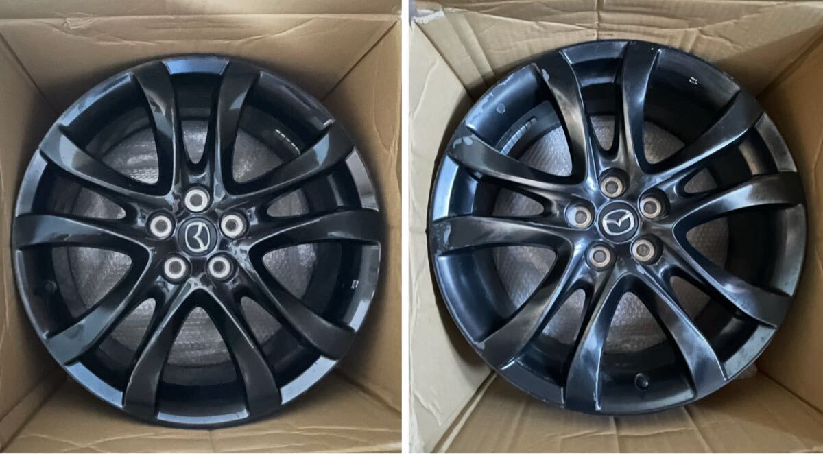 即決 マツダGJアテンザ純正ホイール ホイール2本CX-5 CX-8 アクセラ MAZDA6 ● 19インチ 7.5J+45. pcd 114.3-5H ●拍卖
