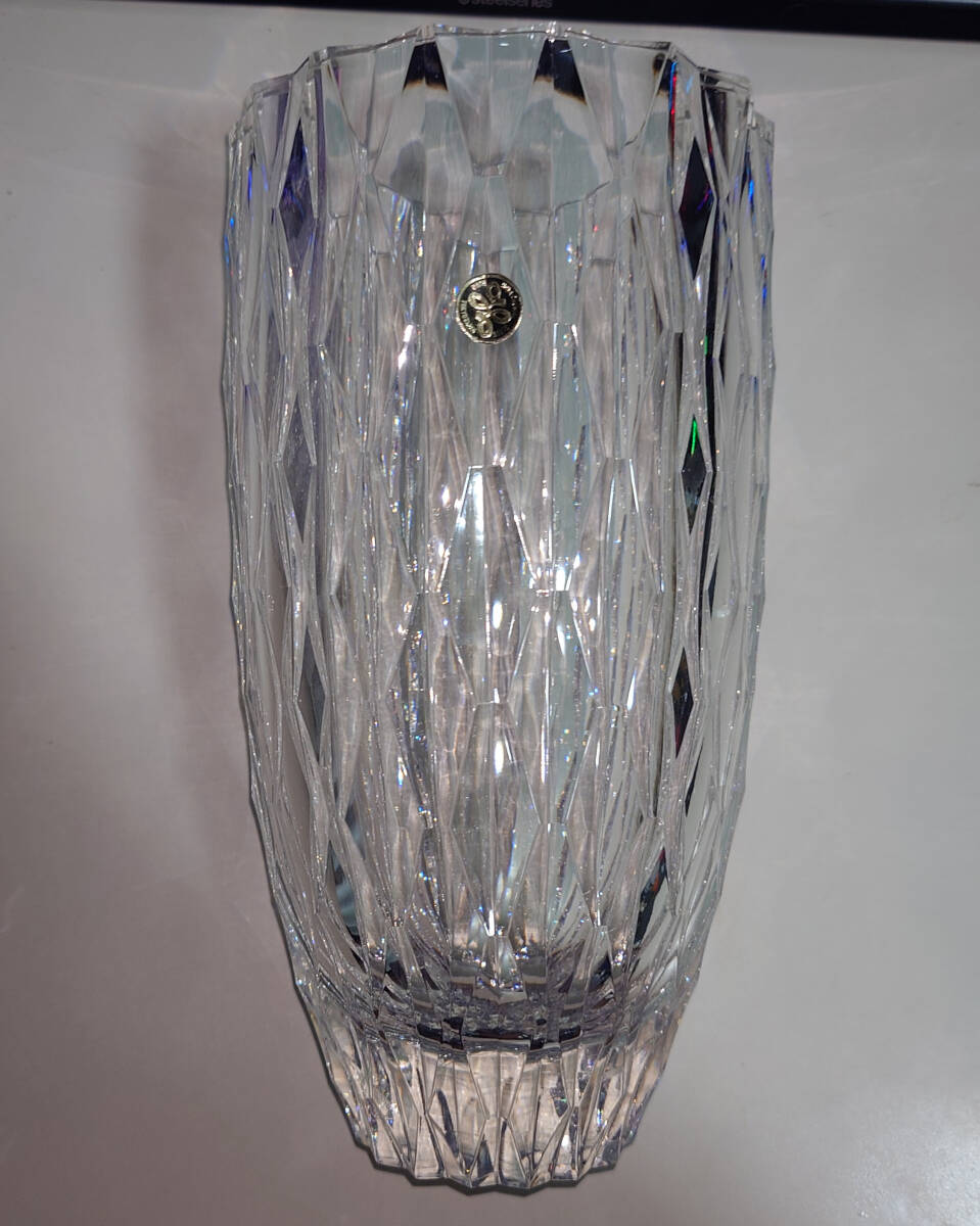HOYAクリスタル 花瓶 高さ25㎝ 幅13cm 重さ約2.5kg拍卖