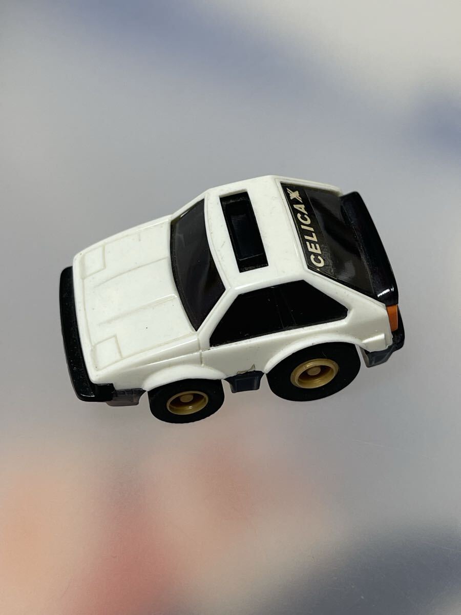 テクノ チョロQ トヨタセリカXX ダブルエックス 白ホワイト 当時物 ボディヒビあり プルバック CELICA CARBOY拍卖