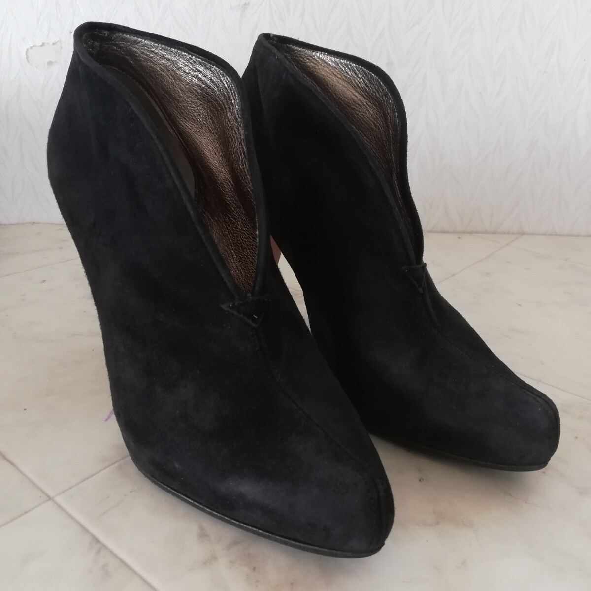 C25/PELLICO ペリーコ 本革スエード ブーティ 35拍卖