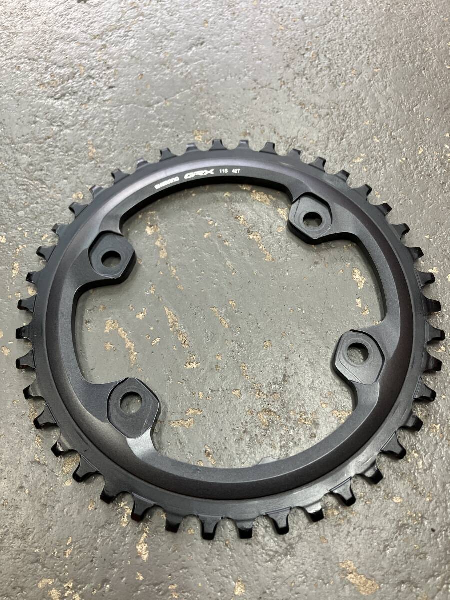 即決 未使用シマノGRX FCRX810 シングル用チェーンリング42T拍卖