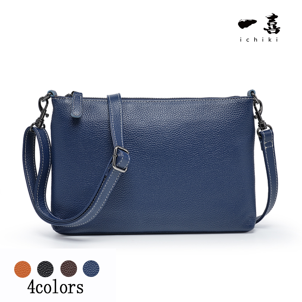 本革 イタリアンレザー コンパクト ポシェット ミニショルダーバッグ レディース 斜めがけ 軽量 ネイビーブルー W08拍卖