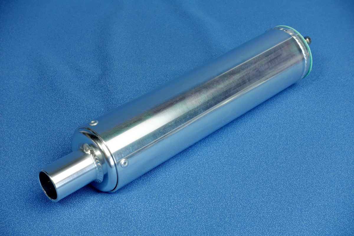 ミズノモーター製チャンバー用 アルミサイレンサー 2本セット 新品【ゼス管】拍卖