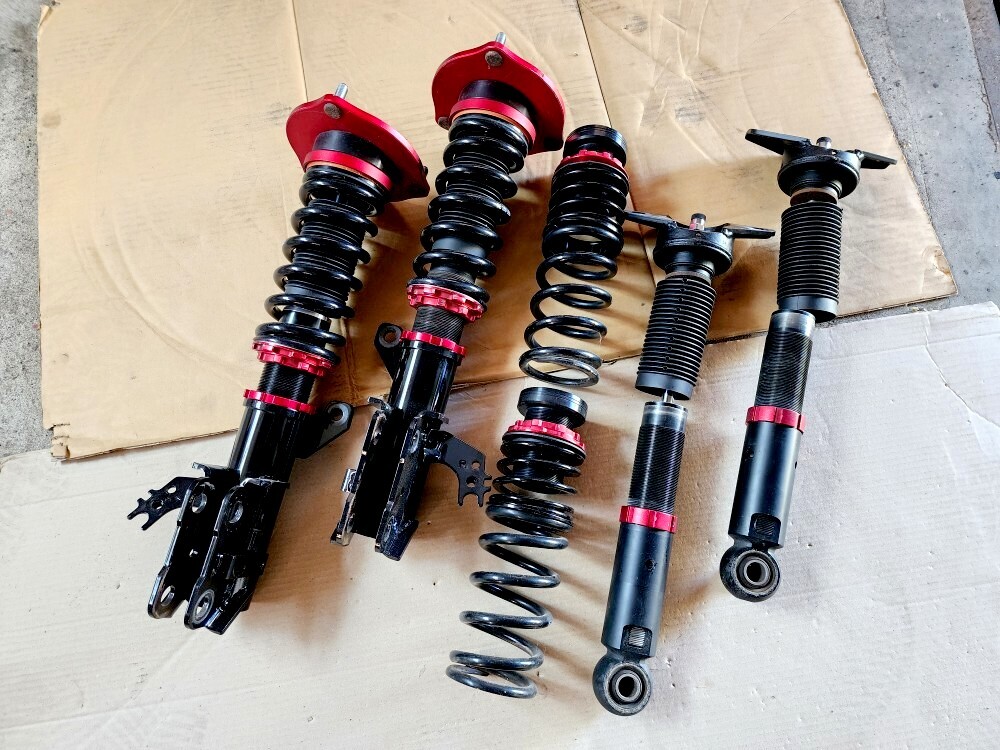 シャコタン仕様 カムリWS AXVH70 車高調 ブリッツ改 フロントショートダンパー Fr8K/Rr6K+HS LEXUS ESにも拍卖