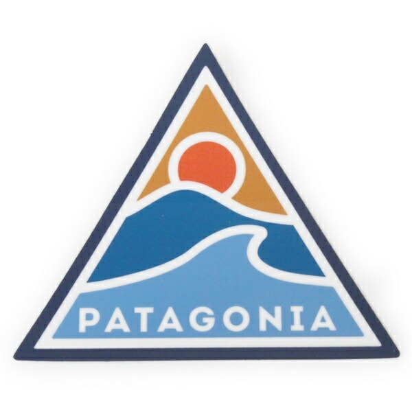 パタゴニア ステッカー ローリング スルー PATAGONIA ROLLING THRU STICKER 波 ウェーブ サーフ シール デカール ネコポス 廃番 三角 新品拍卖