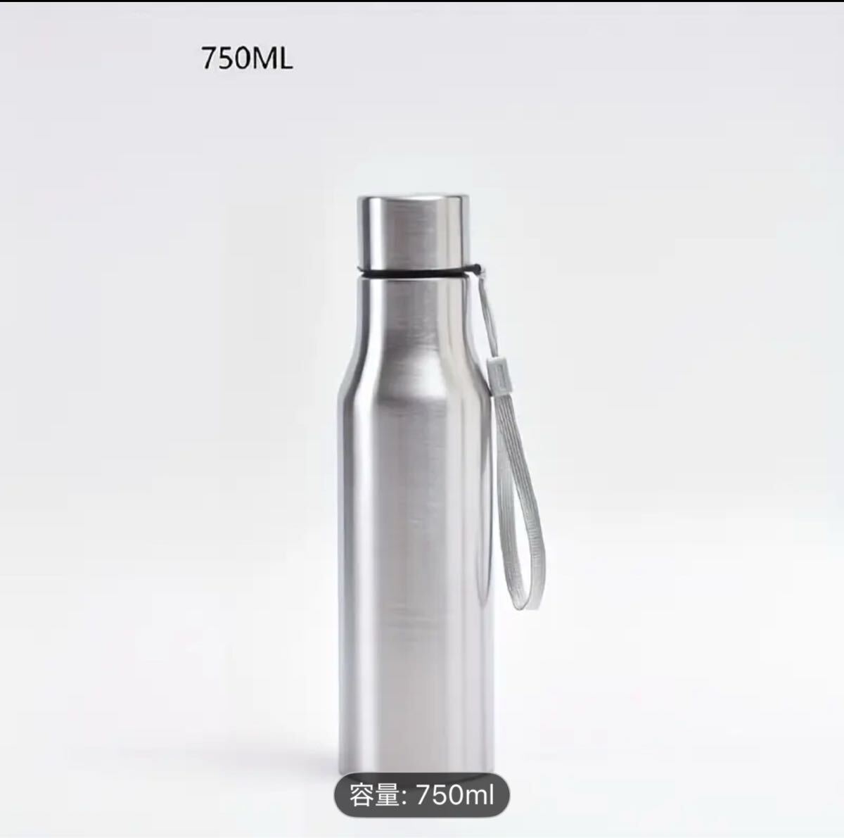 【新品】750ml & 1000ml ステンレス製ウォーターボトル - 大容量、耐久性抜群の201ステンレス鋼、携帯用キャリーループハンドル付き拍卖