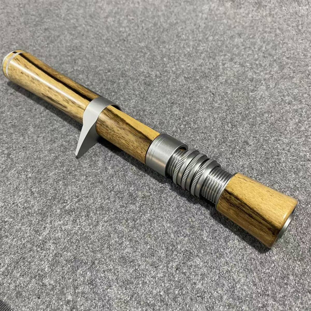 ★ 日本黒柿 ★ 貴重な材料 微物 トリガータイプ ボロンハンドル ベイトグリップ 天然木 トラウト用lure 07拍卖