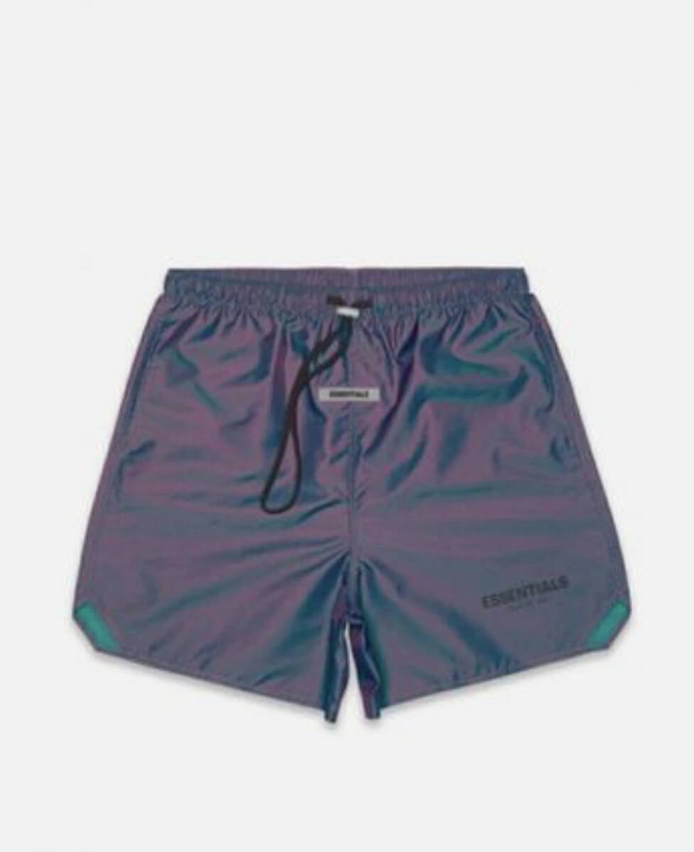 2020 FOG FEAR OF GOD ESSENTIALS フォグ フィアオブゴッド エッセンシャル ナイロン ショート パンツ MULTI マルチカラー サイズXXS拍卖