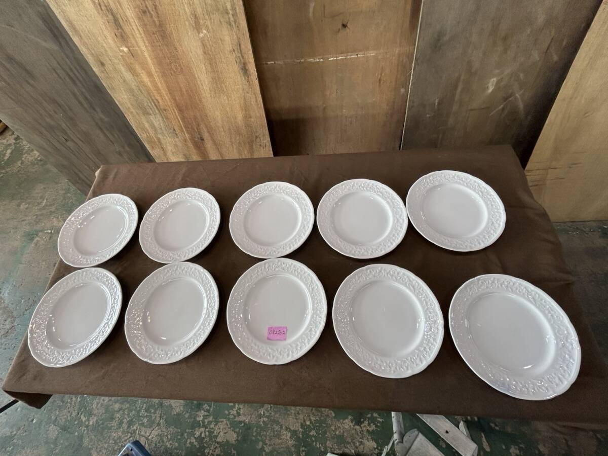 082702 NORITAKE ノリタケ オールドプロポーザルライン 27cmディナープレート1564 10枚皿セット 佐拍卖