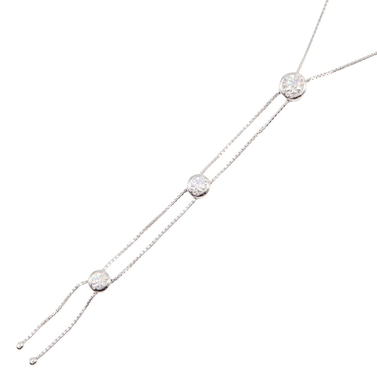 タサキ ネックレス 3PD ブランドオフ TASAKI K18WG(ホワイトゴールド) ネックレス K18WG 中古 レディース拍卖