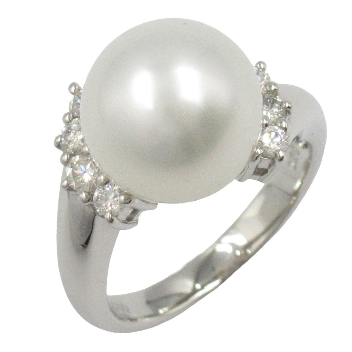 ジュエリー パール ダイヤモンド リング ブランドオフ JEWELRY Pt900プラチナ リング・指輪 PT900 中古 レディ拍卖