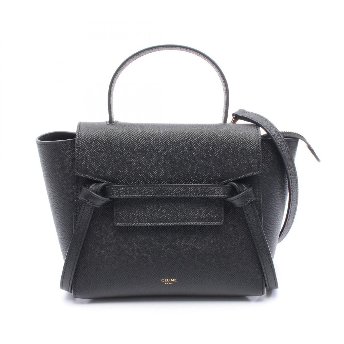 セリーヌ BELT BAG NANO ベルトバッグ ナノ ブランドオフ CELINE レザー ハンドバッグ レザー 中古 レディース拍卖