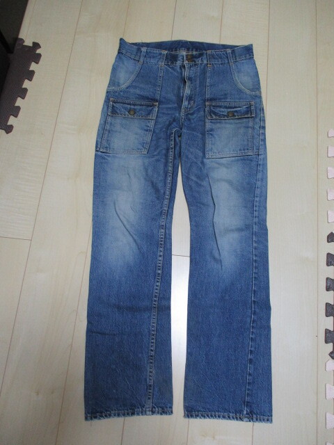 レア!廃盤希少!ブッシュパンツ! ストレート薄紺 W34 ヒゲ ハチノス色落ちインディゴ ヴィンテージ サーフ アウトドア アメカジ拍卖