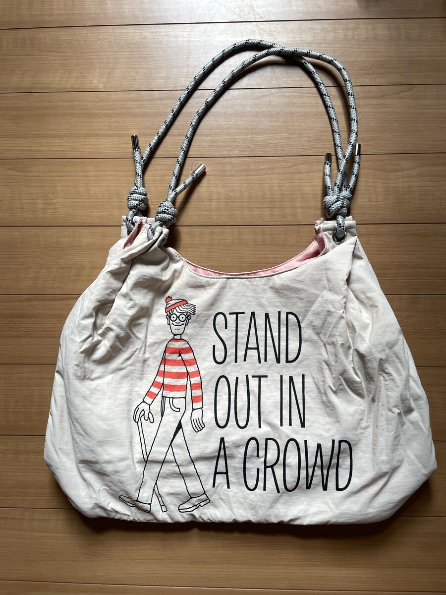 ★未使用新品☆ウォーリーをさがせ!ロープハンドルがおしゃれ☆大容量 トートバッグ☆送料600円★拍卖