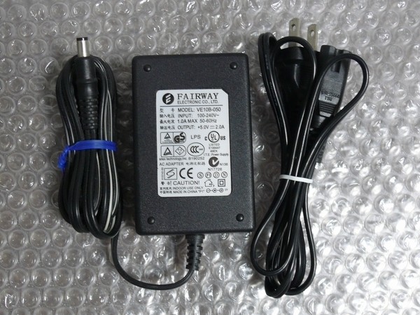 ac710/FAIRWAY VE10B-050 5.0V/2.0A ACアダプター拍卖