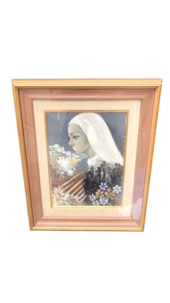 真作 春田美樹・レクエルド・デラ・セニョリータ F4サイズ 油彩拍卖