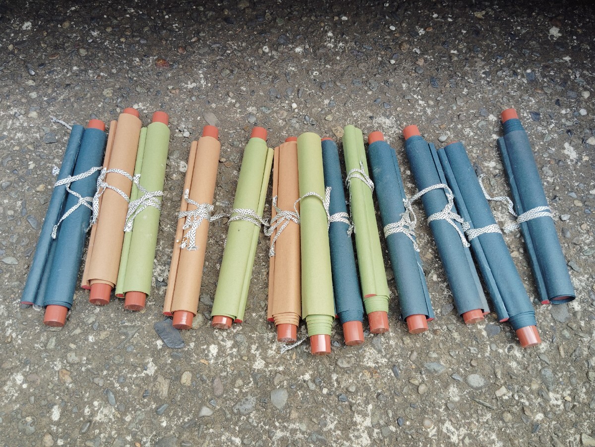 掛軸 何も書いてない思います? 13本 縦85×横21センチ 拍卖