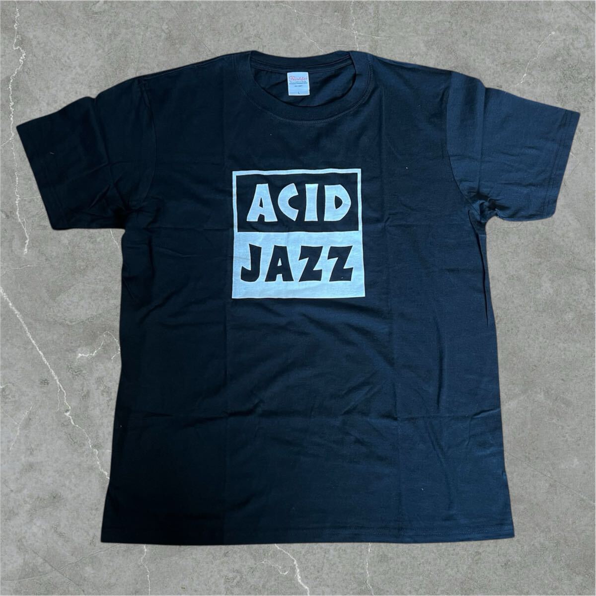 ACID JAZZ Tシャツ XL 黒 ブラック アシッドジャズ black 新品 Giles Peterson ジャイルスピーターソン UK JAZZ T-shirt 拍卖