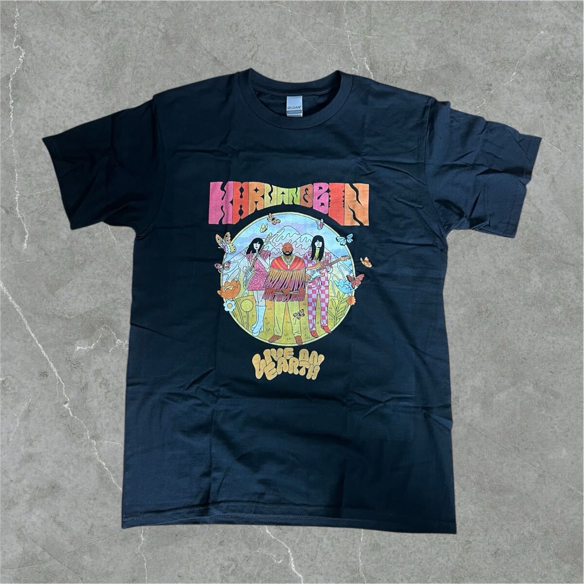 Khruangbin Tシャツ L 新品 クルアンビン black ブラック 黒 t-shirt tee funk soul LIVE ON EARTH拍卖