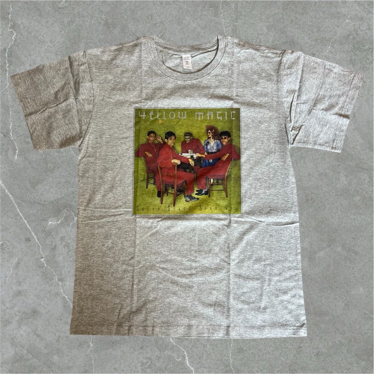 Yellow Magic Orchestra YMO Tシャツ L 新品 グレー gray 細野晴臣 坂本龍一 高橋幸宏 t-shirt Haruomi Hosono Ryuichi Sakamoto new拍卖