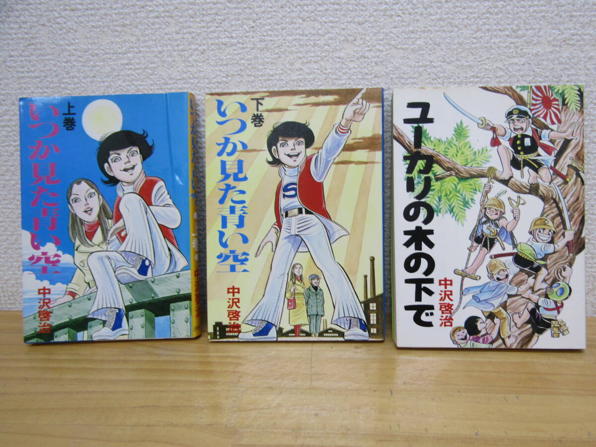 b1948) いつか見た青い空 上下巻 + ユーカリの木の下で 計3冊 中沢啓治 全巻セット 初版 汐文社拍卖