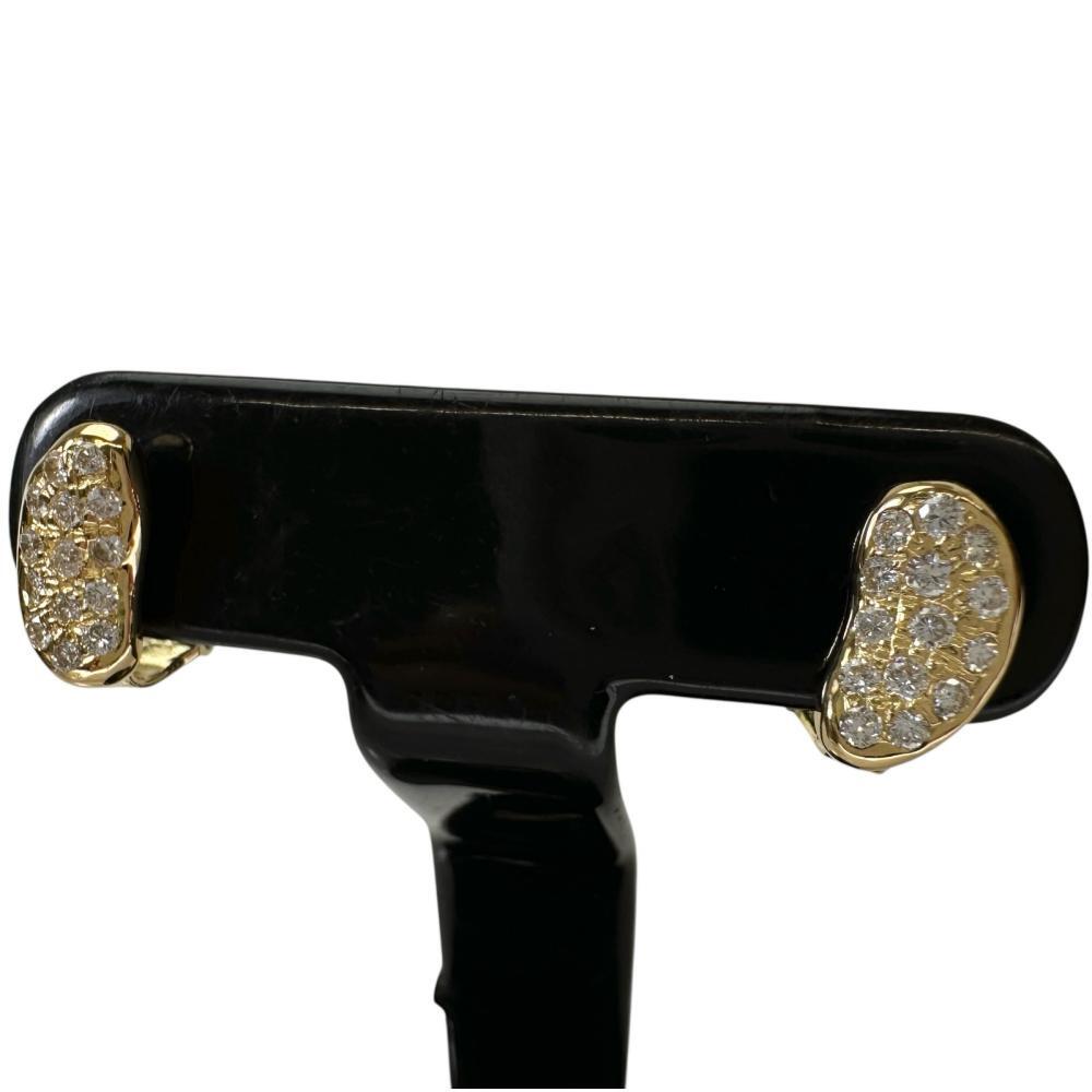 ビーンズ ダイヤモンド ピアス K18ゴールド 6.0g レディース拍卖