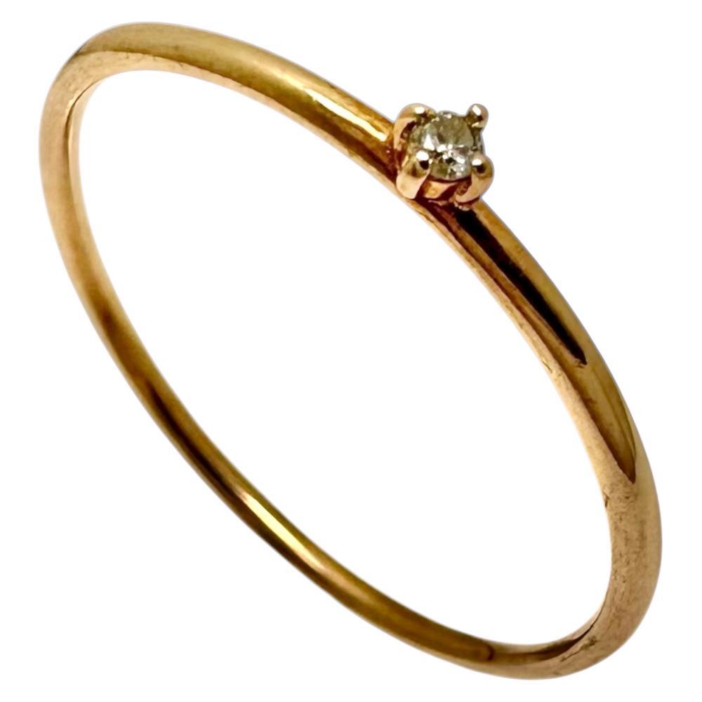 5号 ピンキー ダイヤモンド 0.01ct リング・指輪 K10PGピンクゴールド 0.4g レディース拍卖