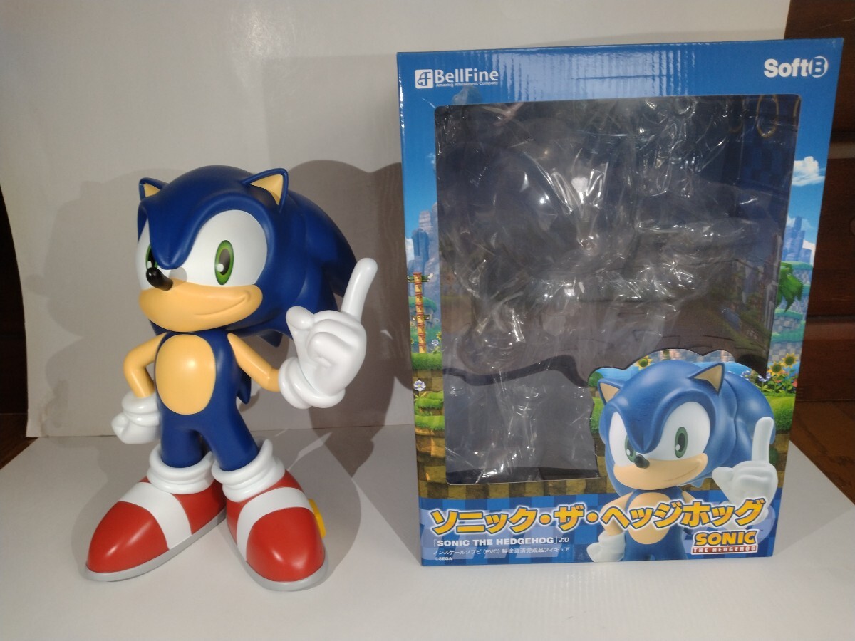 即決!★ベルファイン★SoftB★ソニック・ザ・ヘッジホッグ★全高約30センチ★ビッグサイズ★ソフビ フィギュア★SEGA セガ拍卖