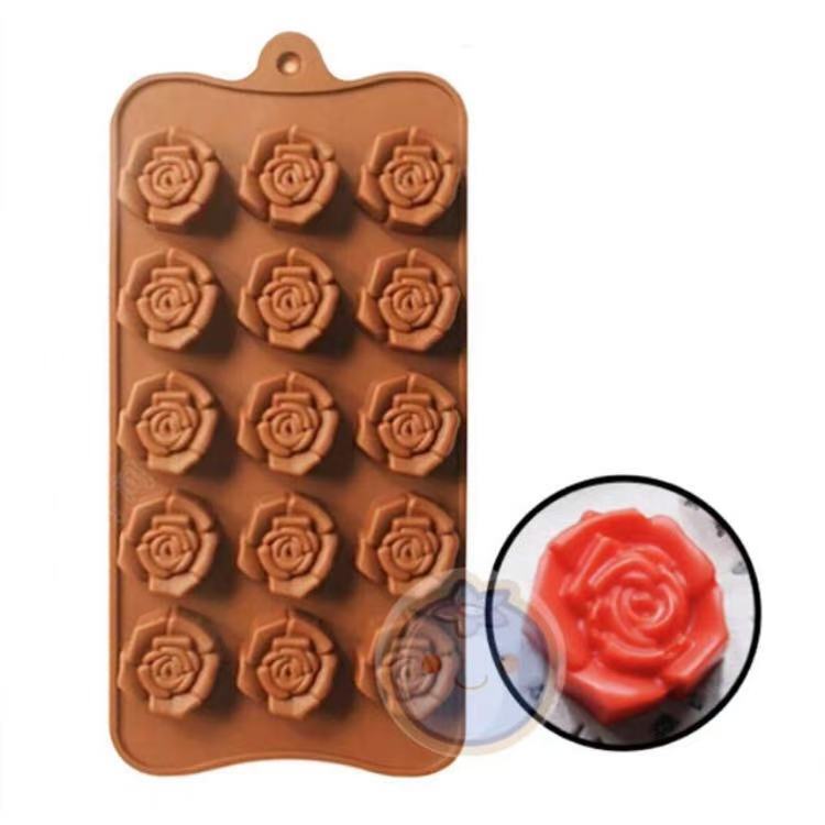 新品(送料無料)小 バラ シリコンモールド型 立体 薔薇 立体花 抜き型 花形 プリン ゼーリ 製氷器 製氷皿 抜き型 グミ型 製菓道具 拍卖