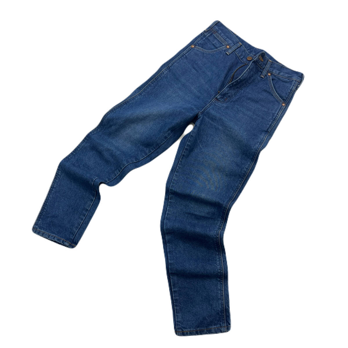 ラングラー WL1712 レディース テーパード デニム ジーンズ ジーパン 細身 Sサイズ ブルーの色落ち ●Ja9055拍卖