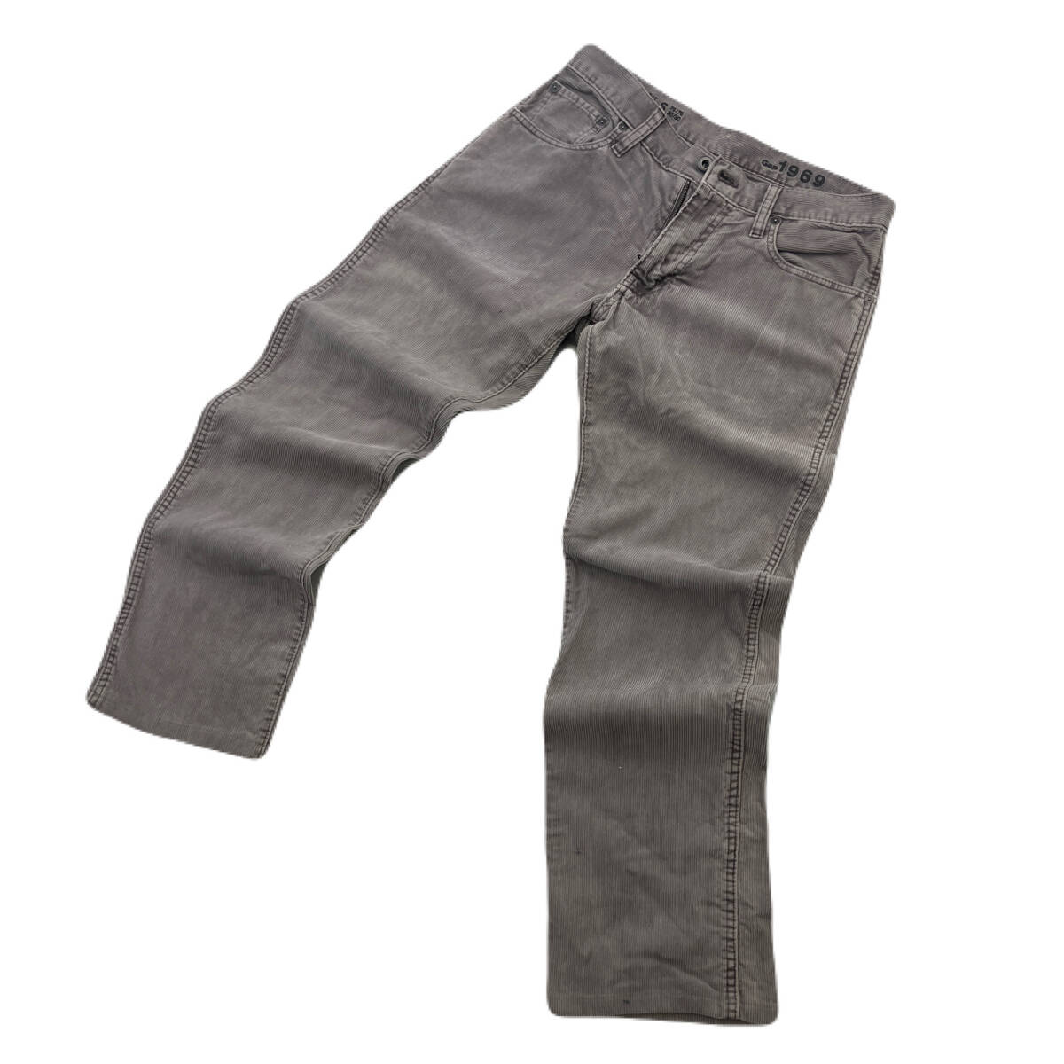 GAP グレー ブラウン コーデュロイパンツ メンズ Sサイズ W76サイズ ギャップ 定番 着回し ●Ja9051拍卖