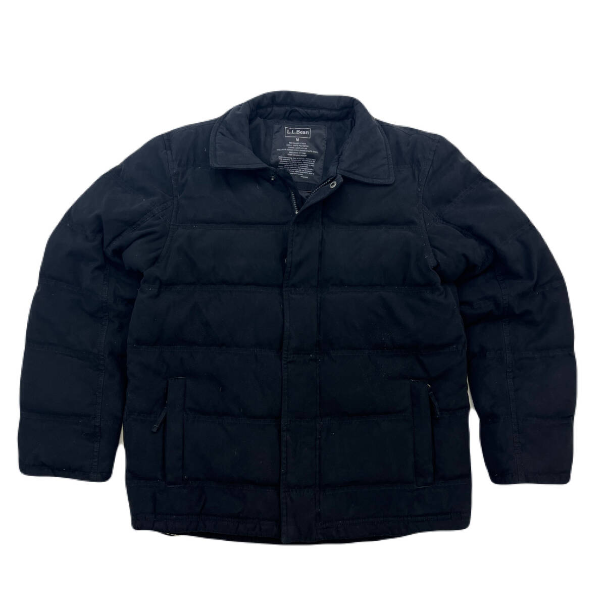 L.L.BEAN エルエルビーン ダウンジャケット ブラック 黒 Mサイズ メンズ 防寒 ダウンフィリング ●AD357拍卖