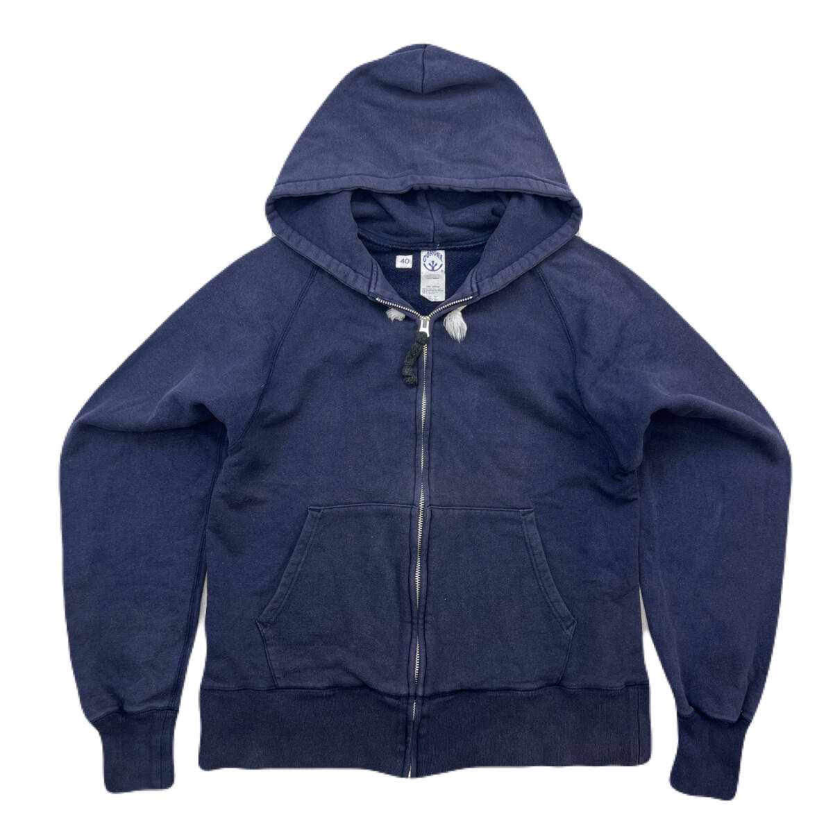 CORONA コロナ スウェット パーカー メンズ 40サイズ L相当 厚手 ネイビー 紺色 ●AG305拍卖