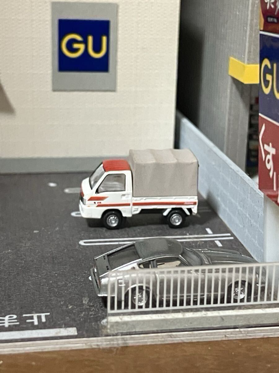 S=1/150 TOMYTEC トミーテック ザ カーコレクション SUBARU サンバートラック 赤帽 幌有り No.116 第7弾 カーコレ拍卖