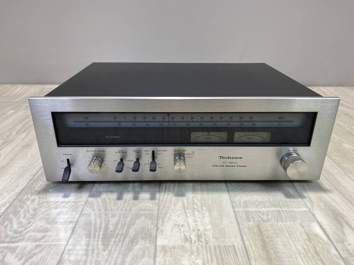 ☆Technics FM/AM Stereo Tuner・チューナー ST-3500【通電確認済/現状品】(PN5i-87)拍卖