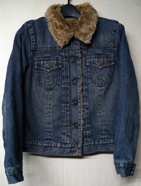 ◆GAP ギャップ 内ボアデニムジャケット ジージャン◆サイズS◆拍卖