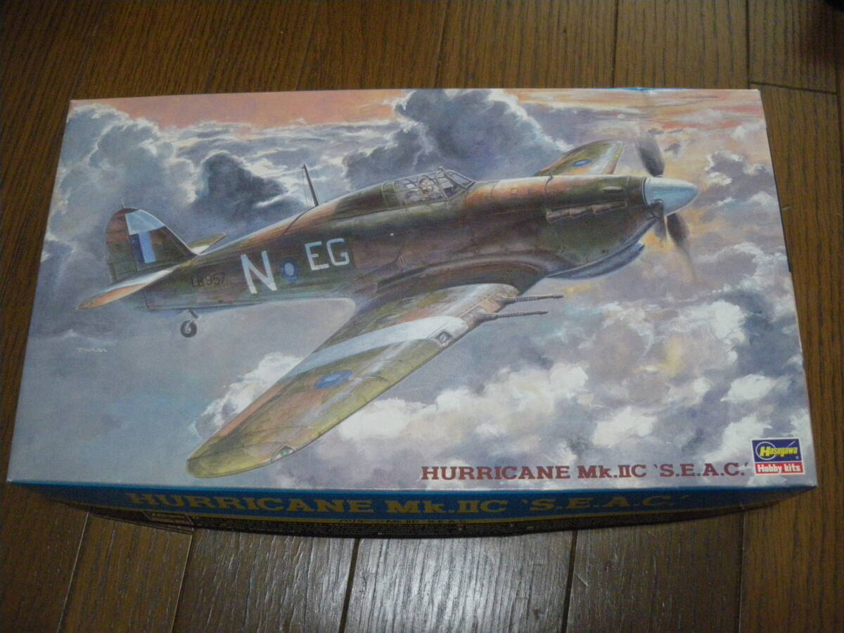 HASEGAWA ハセガワ 1/48 ハリケーン Mk.ⅡC S.E.A.C HAWKER HURRICANE Mk.ⅡC S.E.A.C 東南アジア 未組立 袋未開封 同梱、郵送も可拍卖