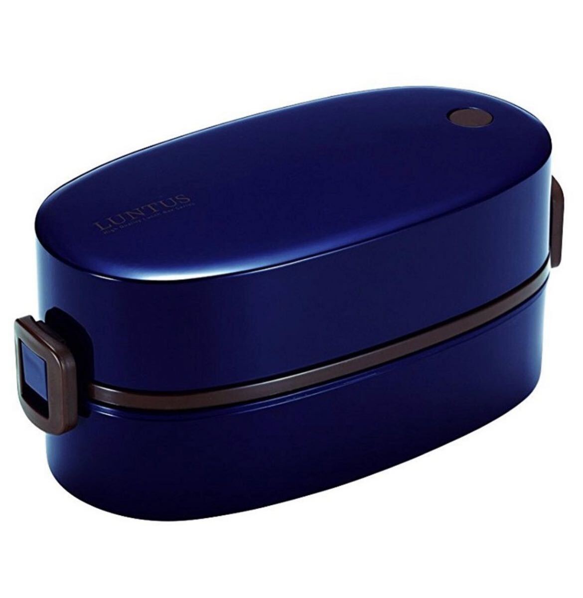 新品 アスベル Cランタス 2段弁当箱 480ml ネイビーブルー拍卖