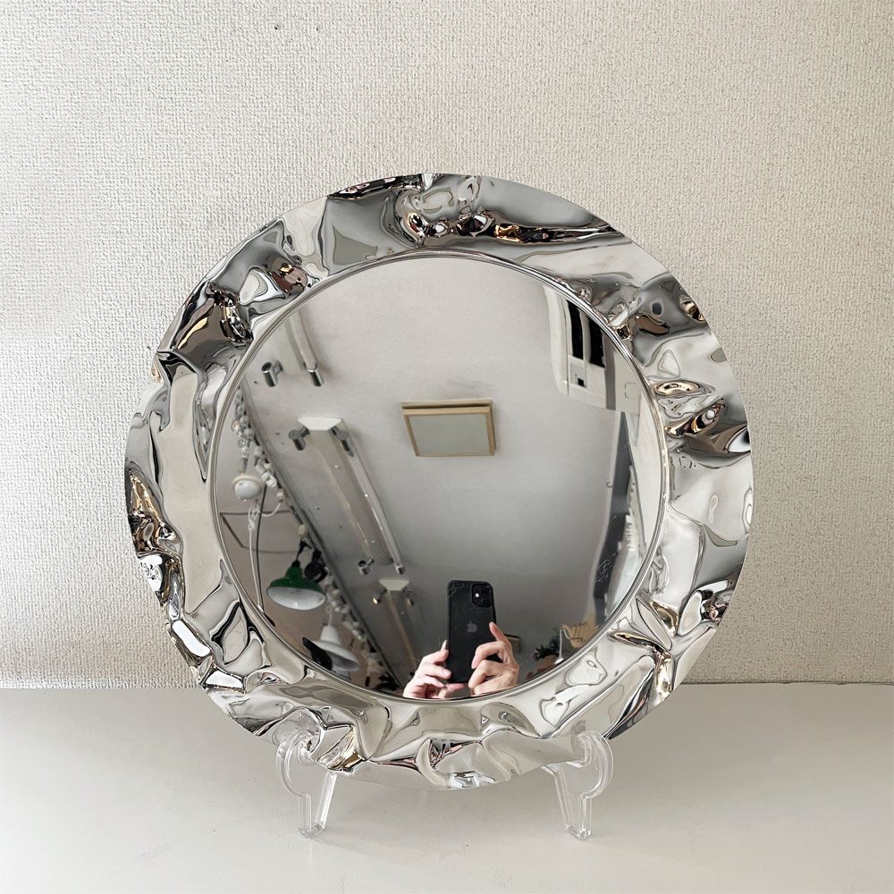 ◎ アレッシィ ALESSI フォワ Foix ラウンドトレイ Φ44cm ステンレス製 リュイス・クロテート Lluis Clotet イタリア 参考価格¥22,535-拍卖