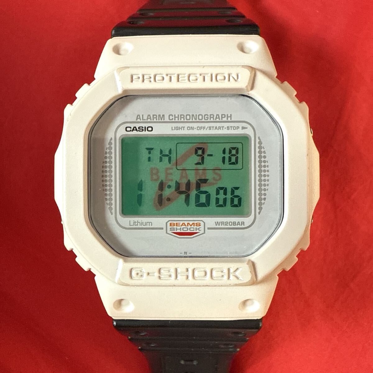 ★即決有★別注 BEAMS G-SHOCK DW-5700 Gショック 20周年記念 ビームス別注 スピード DW-5600 G-SHOCK ベゼル搭載 スクリューバック 日本製拍卖