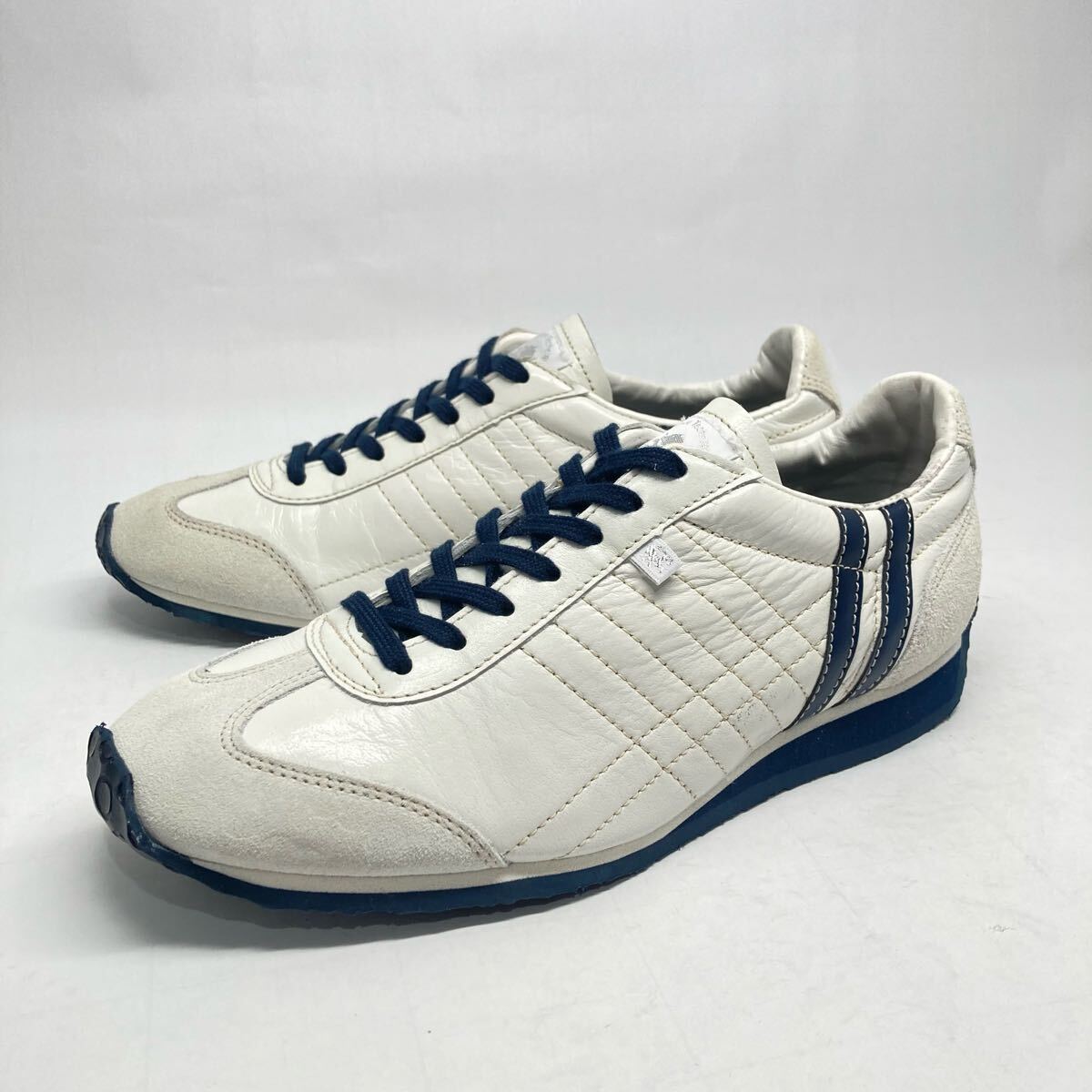 即決!定番! 日本製 PATRICK IRIS P.WHT 23422 サイズ 37 / パトリック アイリス レザー 白 紺 ホワイト ネイビー拍卖